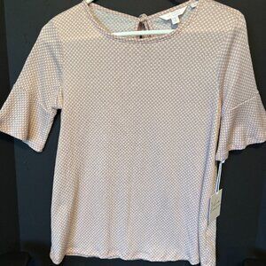 Lauren Conrad New Flutter-Sleeve Top Womens Small